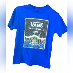 💥 5/20$ Vans Blue Short Sleeve Graphic Tee
